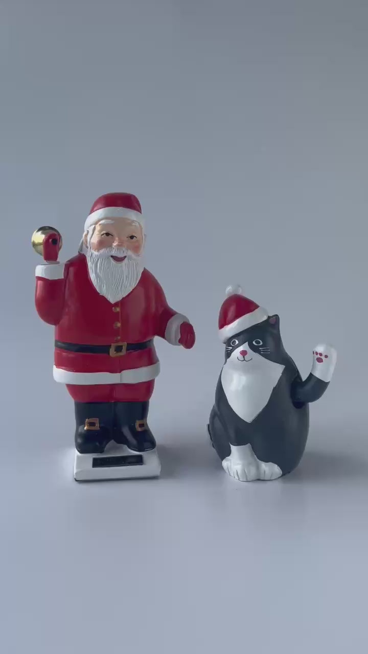 ソーラーキャット ウィズ サンタ ハット キッカーランド Kikkerland