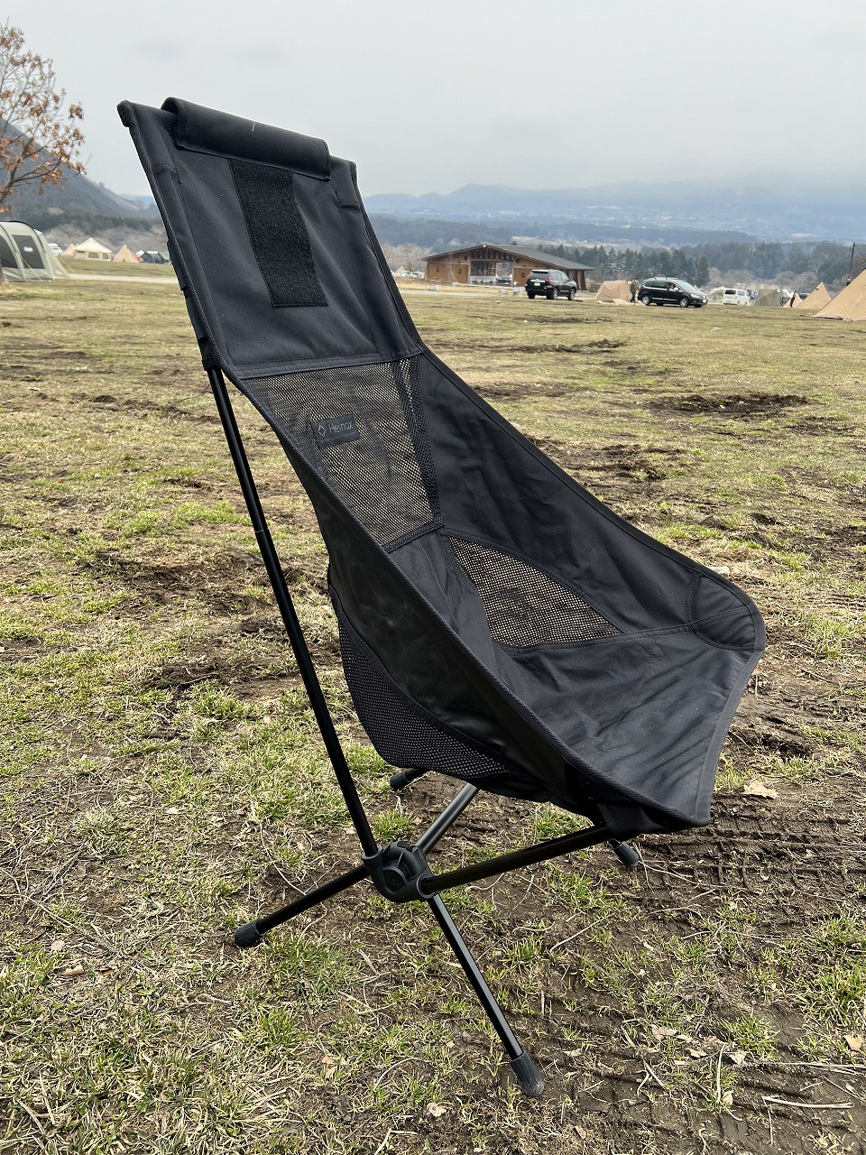 ヘリノックスチェアの沈み込み防止にはこれが最適！ビブラムボール