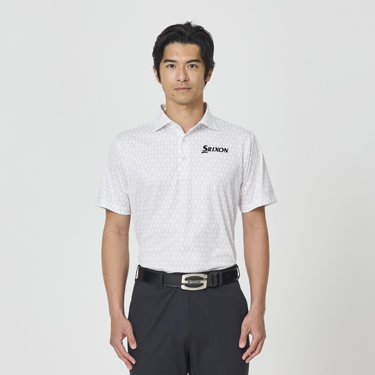 スリクソン ジオメトリックラインプリント半袖シャツ SMS5155M【M