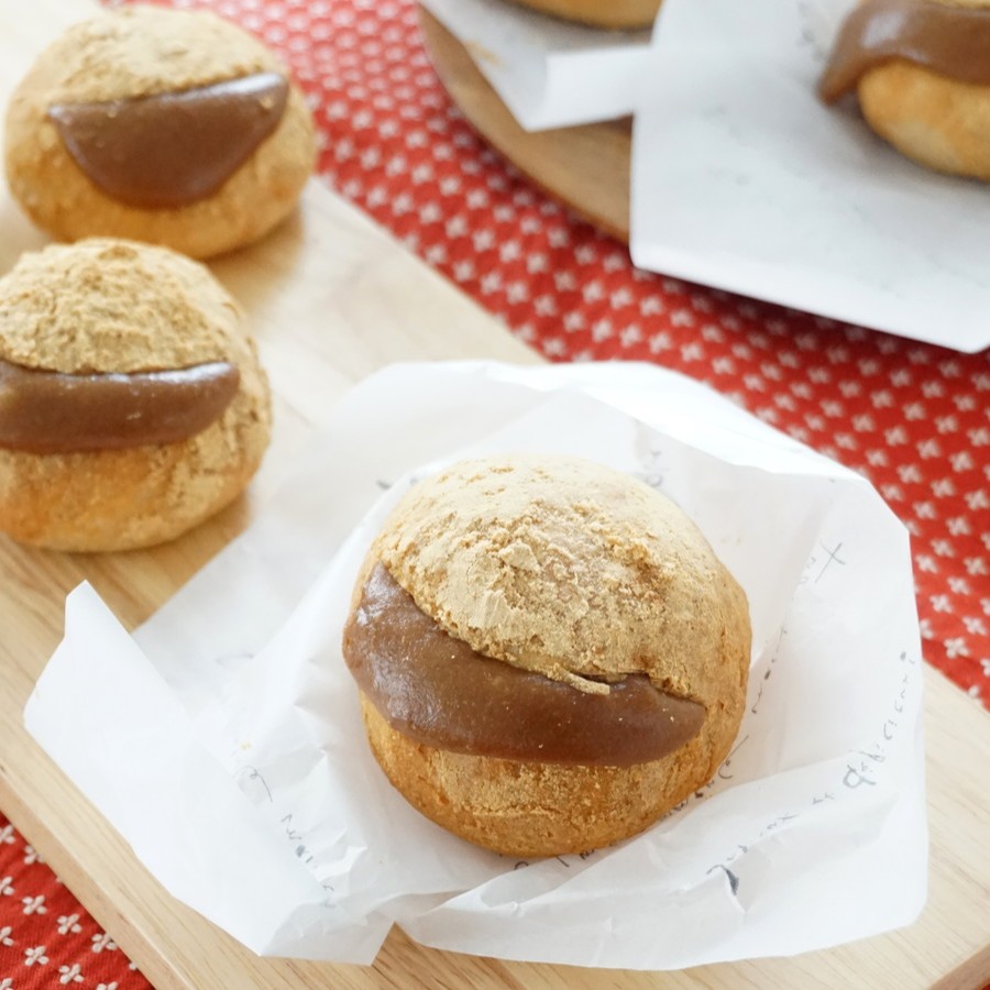 もち～っとのびる 黒糖きなこもちパン | レシピ | 富澤商店