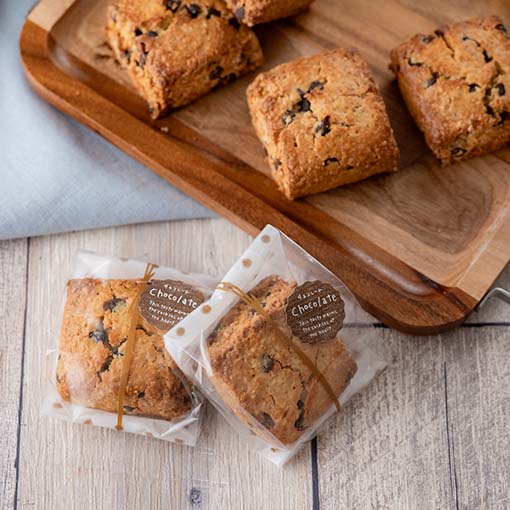 マチ付ガス袋 和風ドット 70×150×(30)mm / 10枚 | 菓子・パン袋,菓子袋