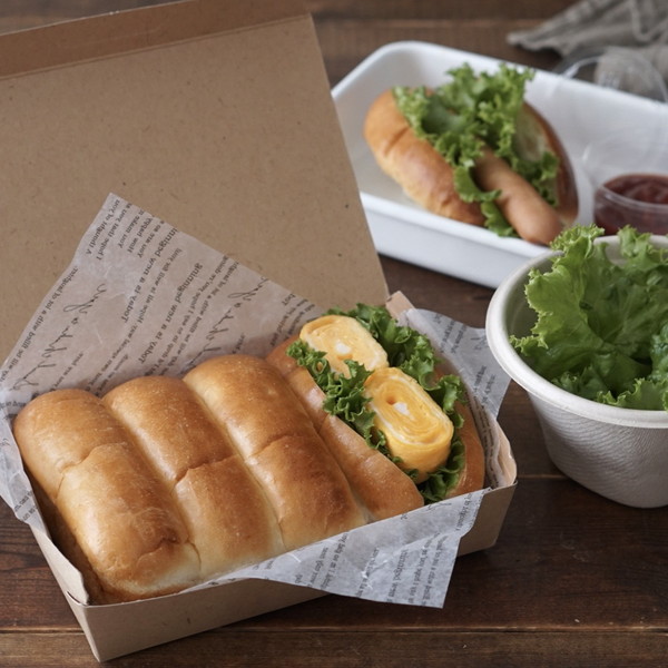 ちぎりホットドックバンズラッピング | ラッピング | 富澤商店