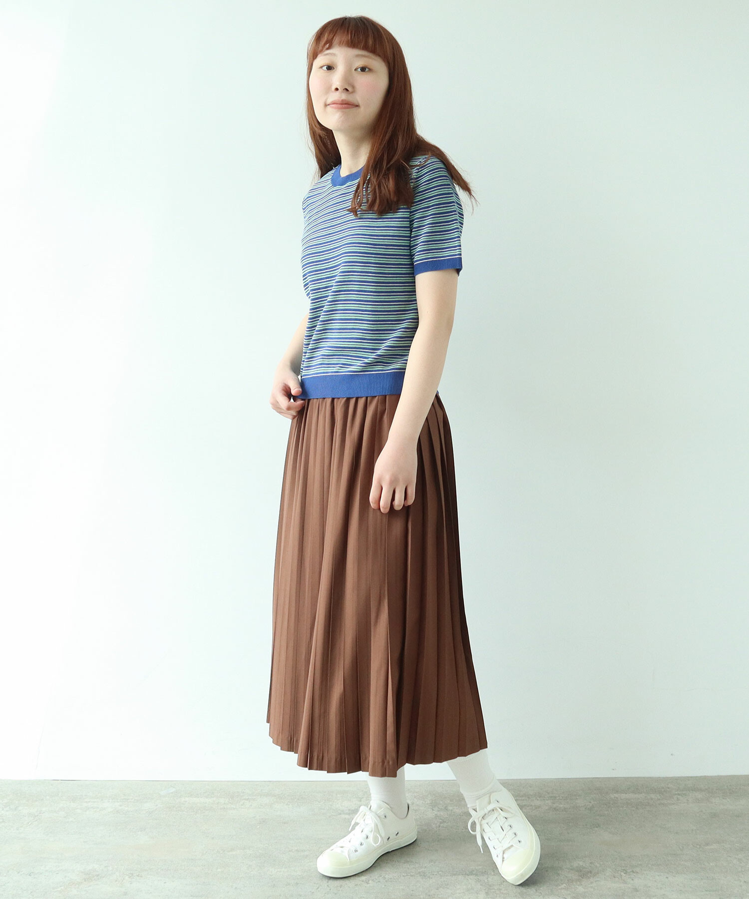 AMBIDEX Store T/R プリーツスカート(F ベージュ): bulle de savon