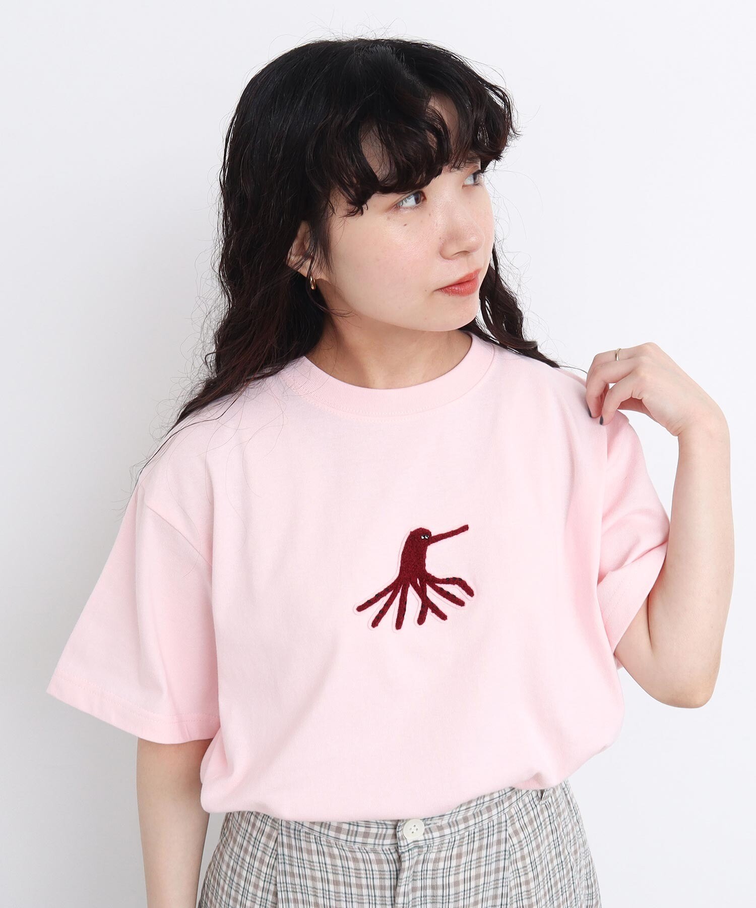 AMBIDEX Store ○海の生物 さがら刺繍Tシャツ(F ピンク): l'atelier du