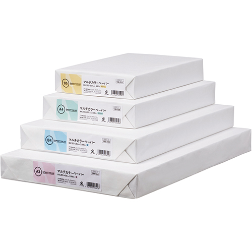 スマートスクール / カラーペーパーA4 クリーム 500枚 A262J-2