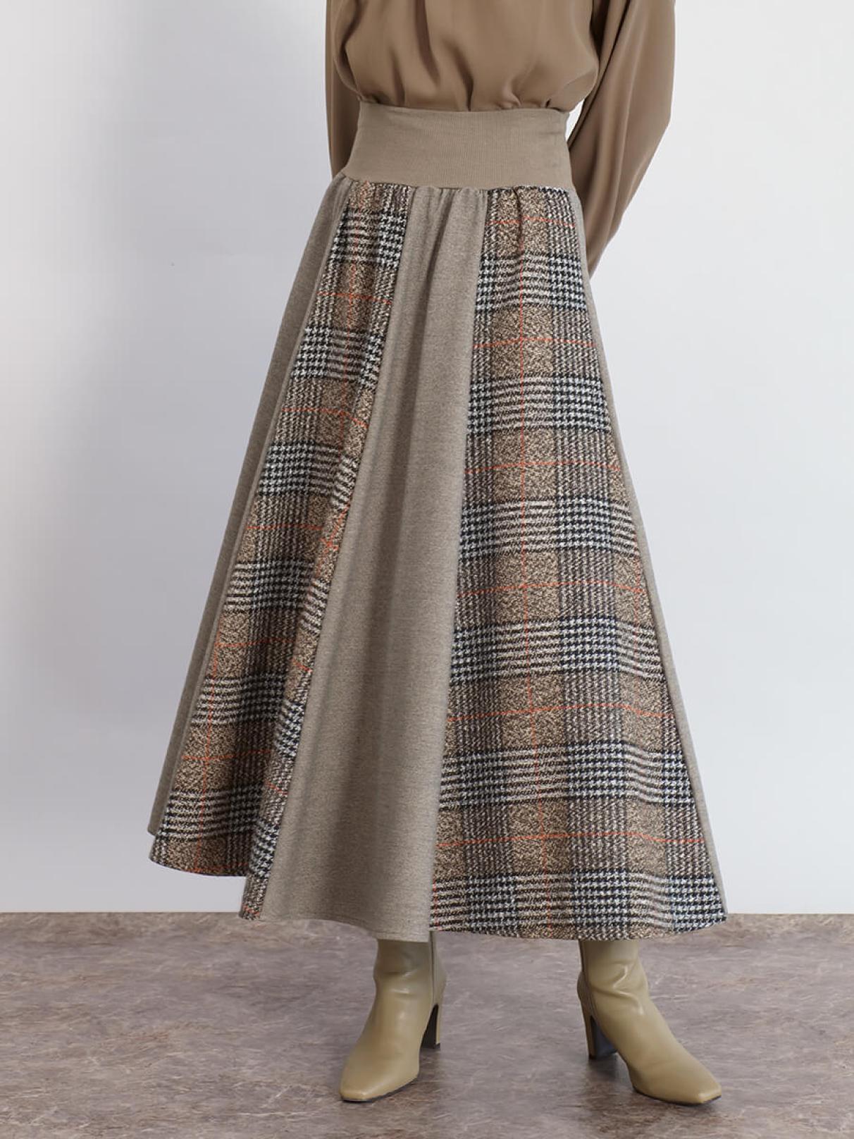 グレンチェックフレアスカート - FENNEL - FENNEL｜YAMADAYA STORE