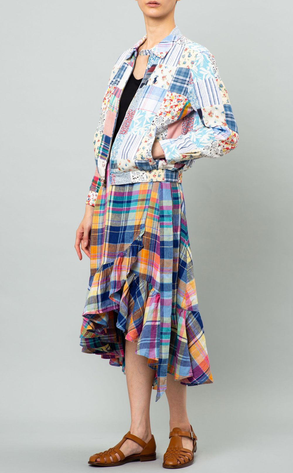 Polo Ralph Lauren｜マドラスチェックギャザーラップスカート