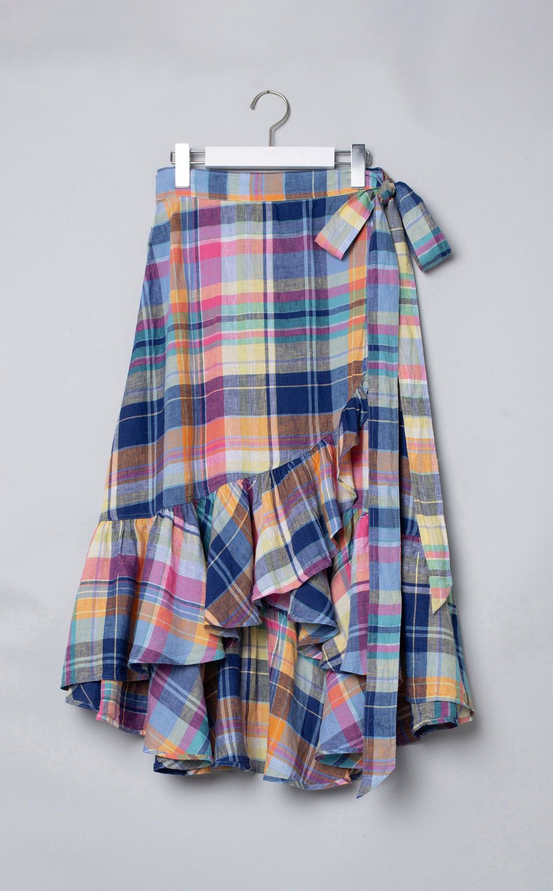 Polo Ralph Lauren｜マドラスチェックギャザーラップスカート