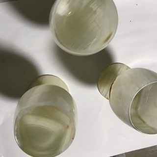 玉石のコップ 3個セット