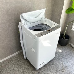 ☑︎ご成約済み🤝 SHARP 一人暮らし洗濯機 6kg✨ ゆとりのある容量⭕️