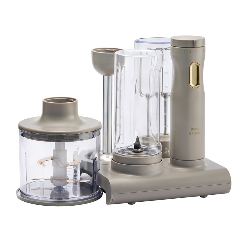 ≪BRUNO≫crassy＋ スタンドハンディブレンダー（ブラウン）BOE096-BR