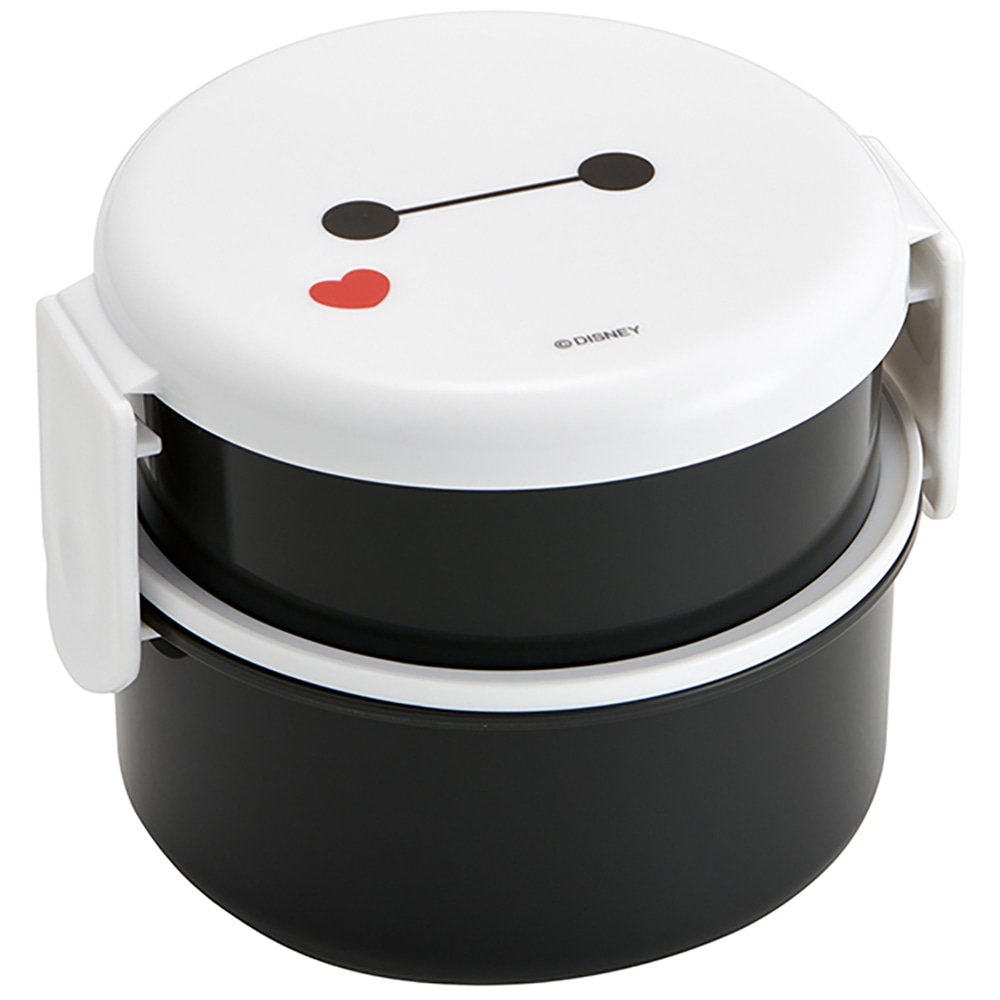 抗菌丸型ランチボックス2段(フォーク付) ベイマックス ONWR1AG｜郵便局