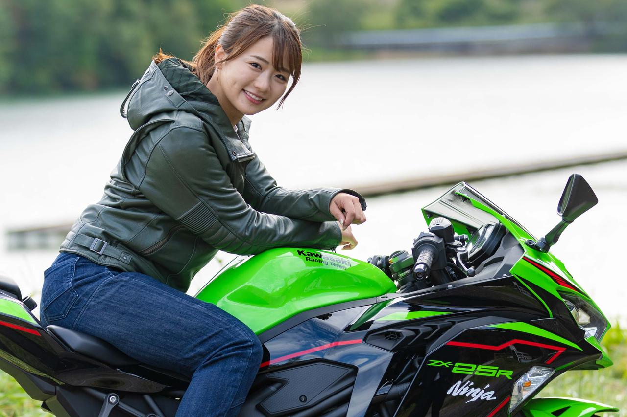 平嶋夏海×カワサキ「Ninja ZX-25R SE KRT EDITION」【オートバイ女子部