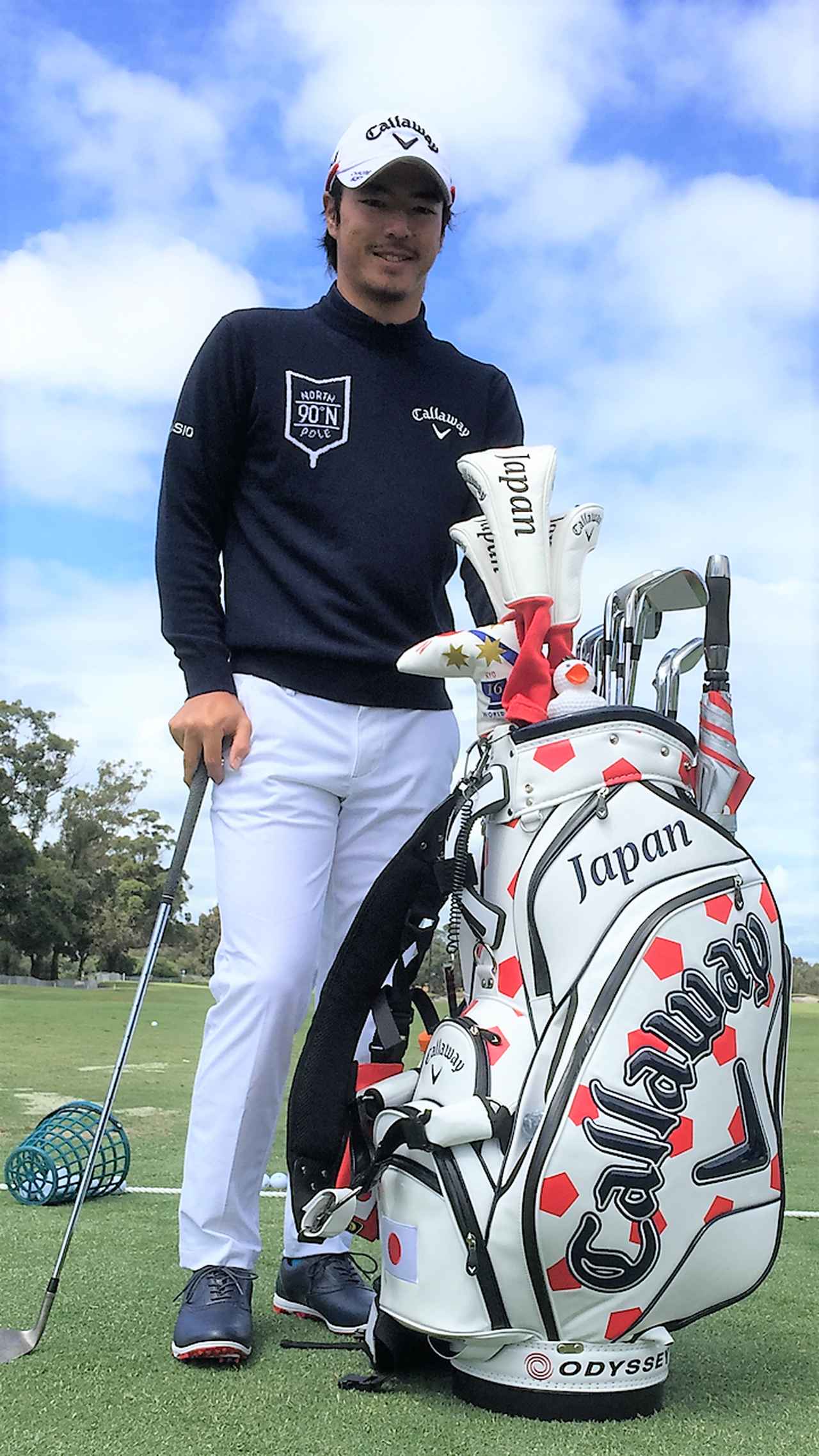 その“おにぎり柄”見覚えアリ。石川遼のキャディバッグが緊急発売