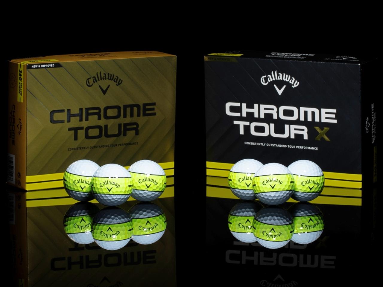 キャロウェイ「CHROME TOUR/TOUR X」に、360度アライメントが入った新