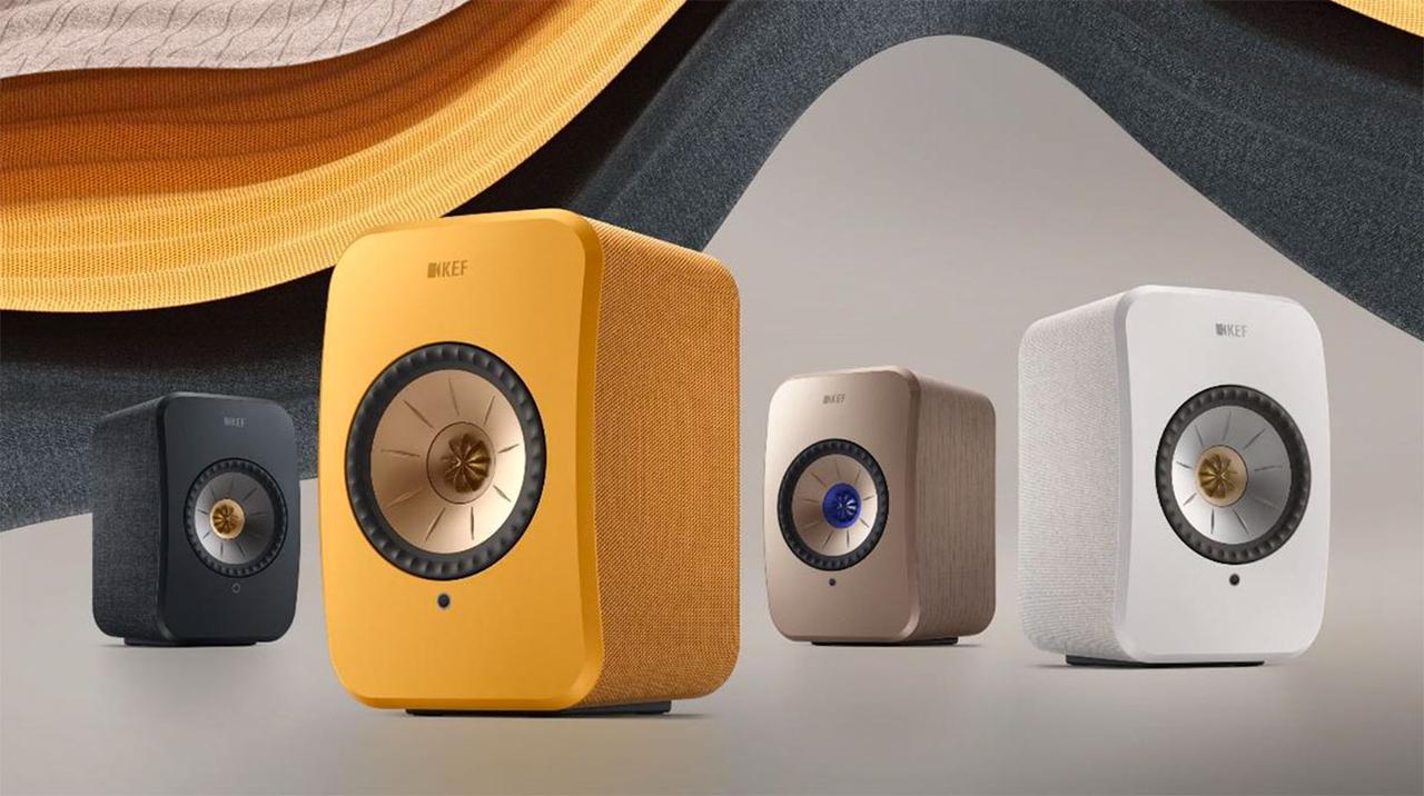 KEFの人気ワイヤレススピーカー「LSX II」に、新色「アンバーヘイズ
