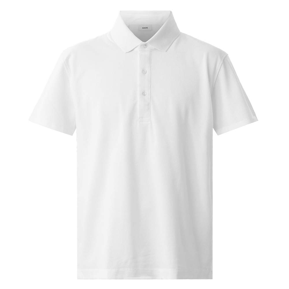 仕事ポロ ホワイト(裏地付き） S(S ホワイト): |SOLVE公式通販