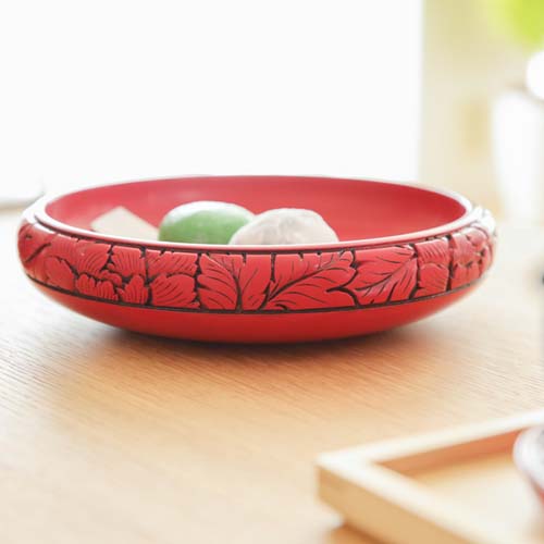 村上木彫堆朱 藤井漆工 鉄鉢菓子器 伝統工芸品 木製 ボウル | MUKU工房