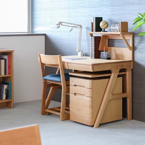 無垢デスクワゴン | 旭川・飛騨・府中などが作る国産家具 | MUKU工房