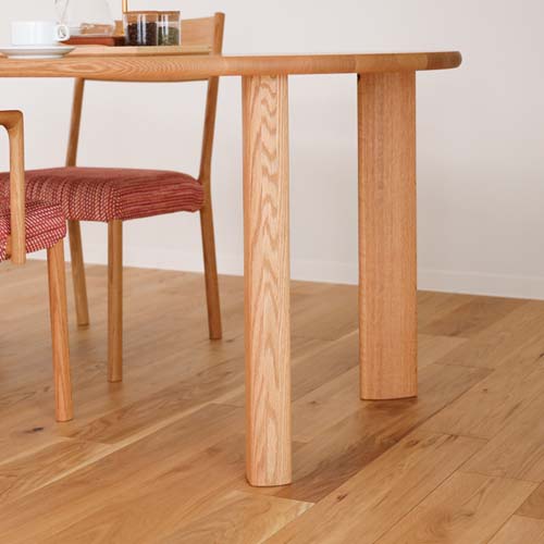 飛騨家具 shirakawa シラカワ ネオテーブル 楕円形 4本脚 国産家具