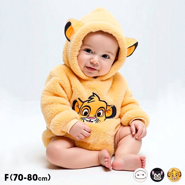 2/2～50%OFF SALE ディズニー なりきるぽってりボアロンパース 0911B(F