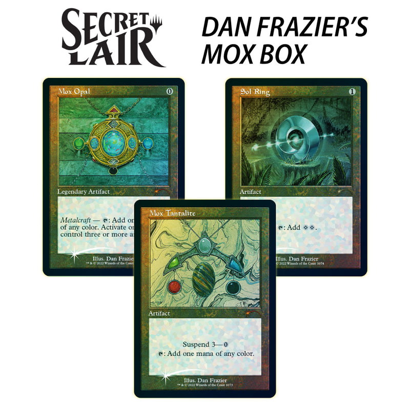 Magic the Gathering Secret Lair - Dan Frazier's Mox Box Foil-Etched Ed