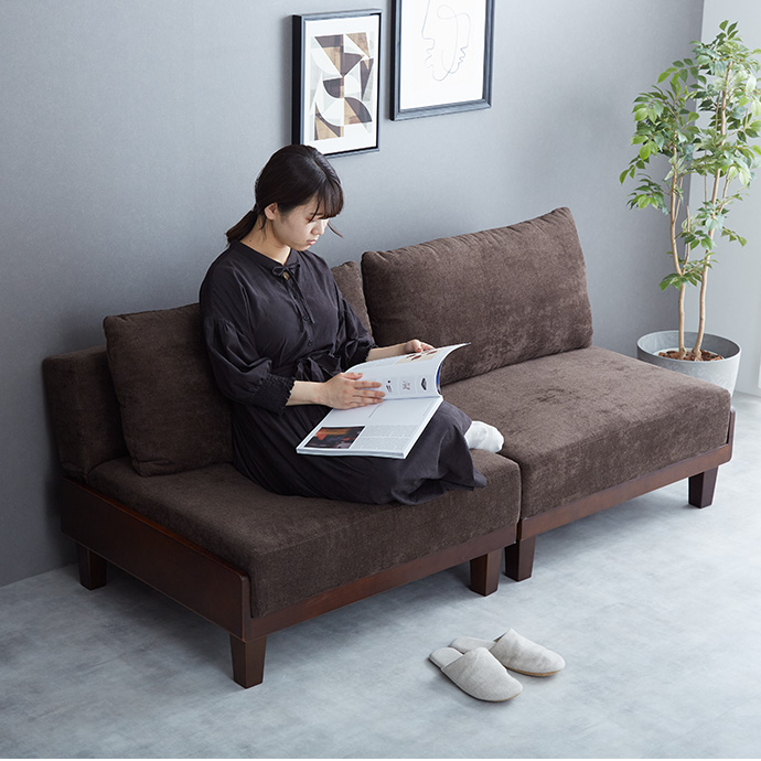 g146001]【幅178cm】Estela リクライニングソファベッド ソファー