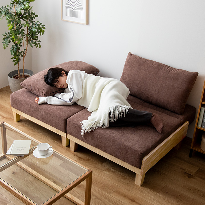 g146001]【幅178cm】Estela リクライニングソファベッド ソファー