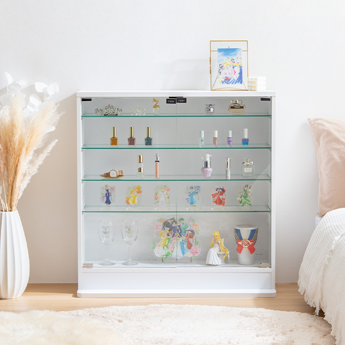 g147008]【幅80cm×奥行28cm】Legen コレクションケース キャビネット