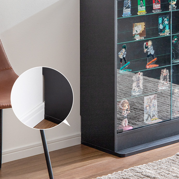 g147008]【幅80cm×奥行28cm】Legen コレクションケース キャビネット