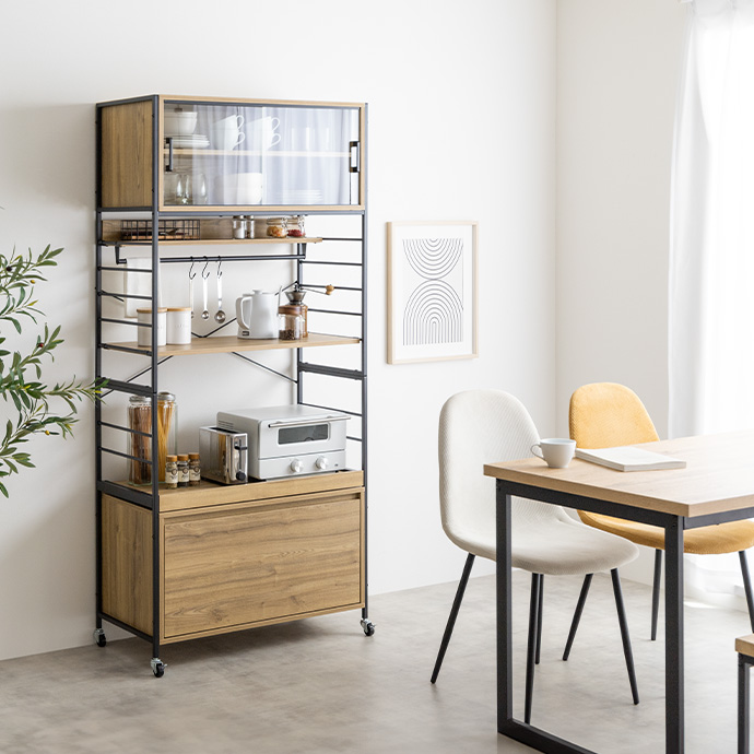 g159031]【幅80cm】Carter 食器棚 食器棚 | 家具・インテリア通販は