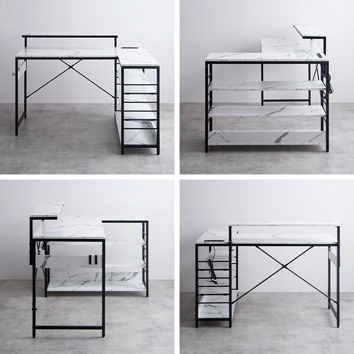 g159039]【幅120cm】L字デスク パソコンデスク | 家具・インテリア通販