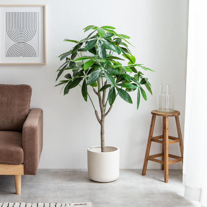 g162007]【高さ120cm】Nature 光触媒人工観葉植物 パキラ 観葉植物