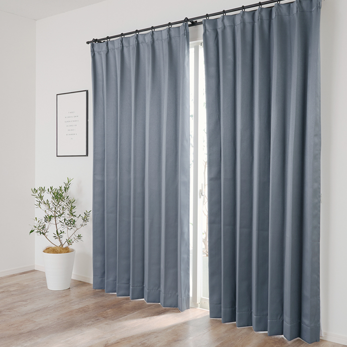 g171029]【2枚セット】Mjuka ドレープカーテン 100cm×178cm 無地