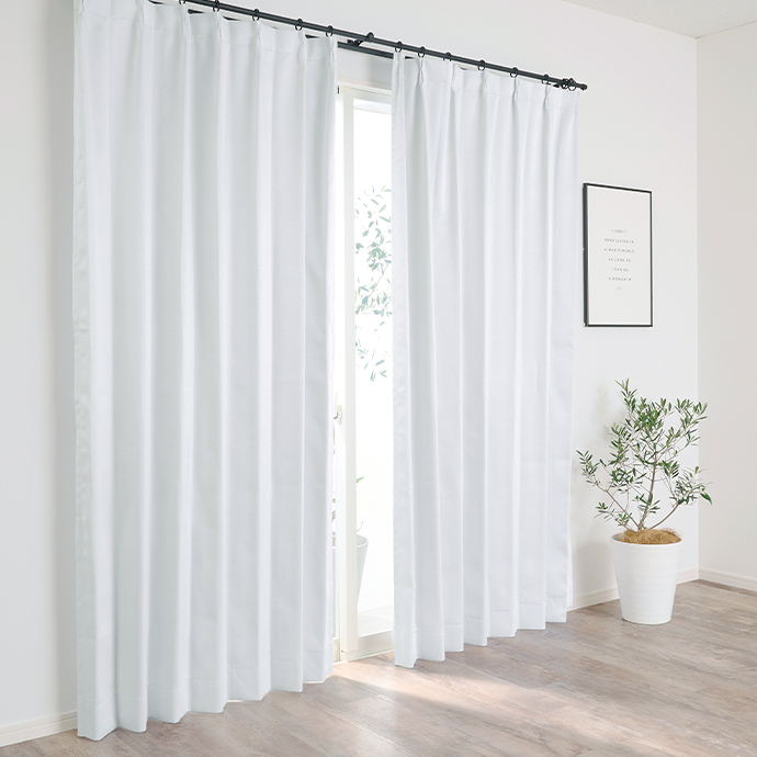 g171029]【2枚セット】Mjuka ドレープカーテン 100cm×178cm 無地