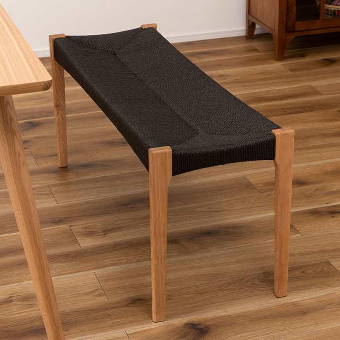 g1001300]【幅105cm】Alesund ペーパーコードベンチ チェア | 家具