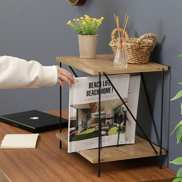 g11530]【幅42cm】Ezbo ワイヤーラック2段 ラック | 家具・インテリア