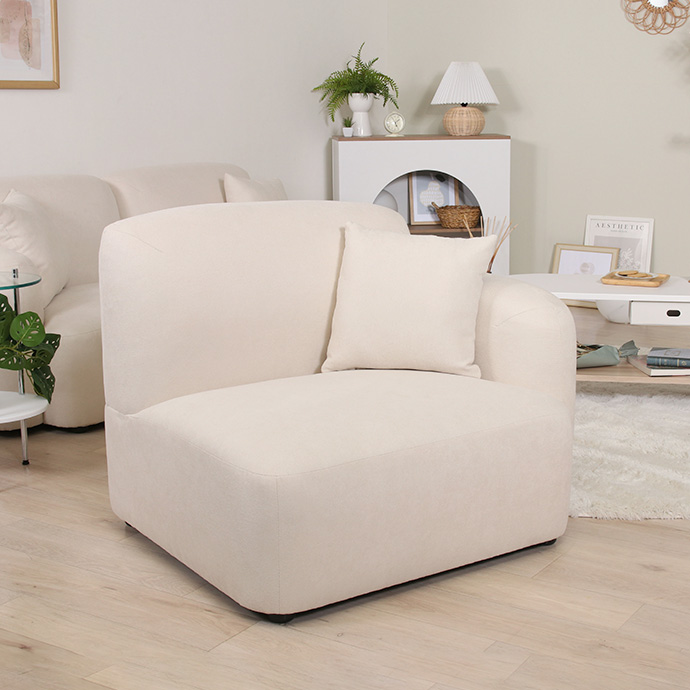 g11644]【単品】Chamill 1人掛けソファ 左肘付きタイプ 1人掛け