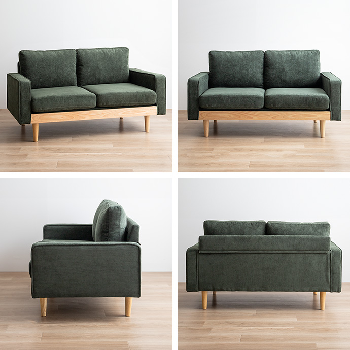 g118013]【単品】Moss 2人掛けコーデュロイソファ 2人掛けソファー