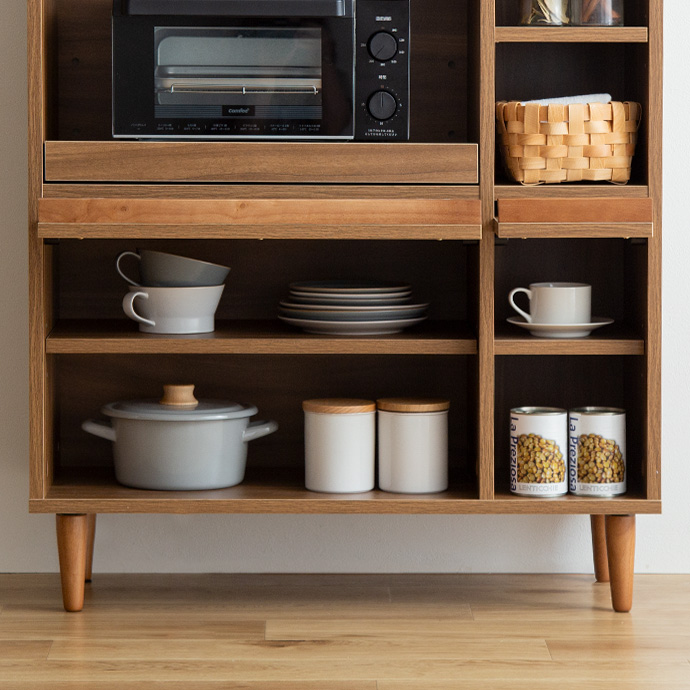 g134039]【幅81cm】Tony フラップ扉レンジ台 レンジ台 | 家具