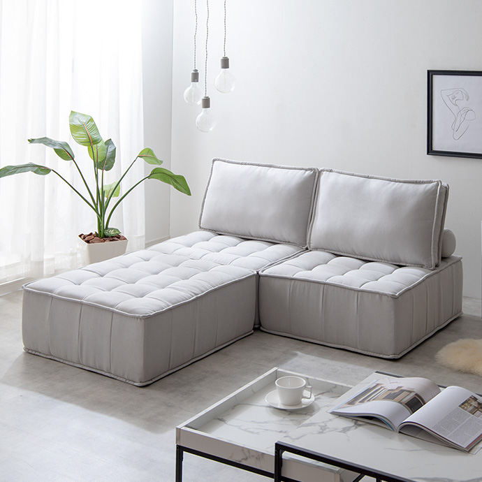 g135009]【2点セット】Mieux ローソファ 2人掛けソファー | 家具