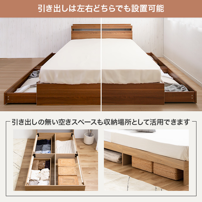 g99030]【シングル】Pluto 収納付きベッド 収納付きベッド | 家具