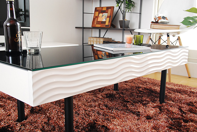 g14034]シュールLIVINGTABLE ガラステーブル | 家具・インテリア通販は