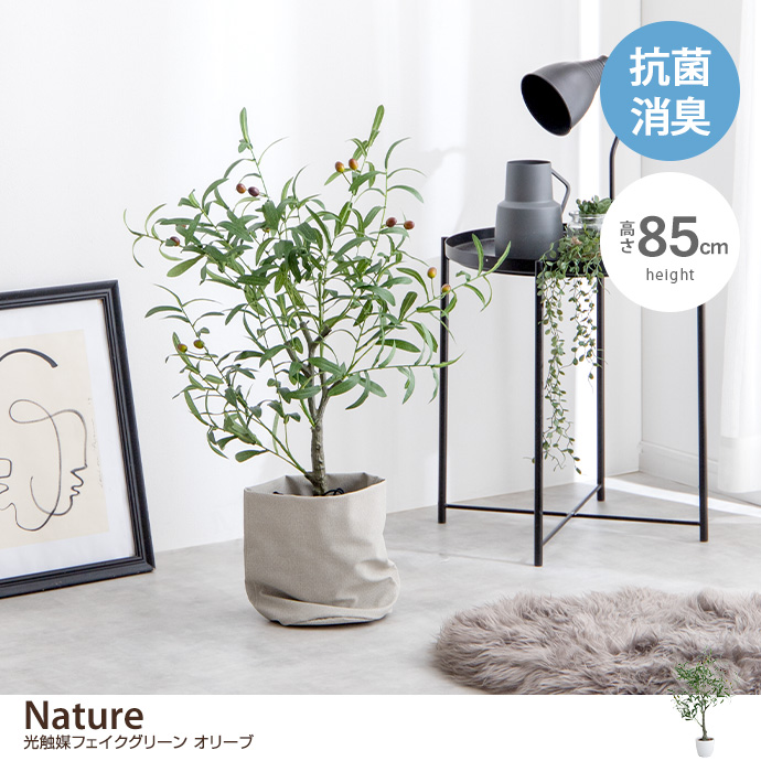 g162003]【高さ85cm】Nature 光触媒人工観葉植物 オリーブ 観葉植物