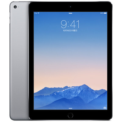 第2世代】iPad Air2 Wi-Fi+Cellular 16GB スペースグレイ MGGX2J/A