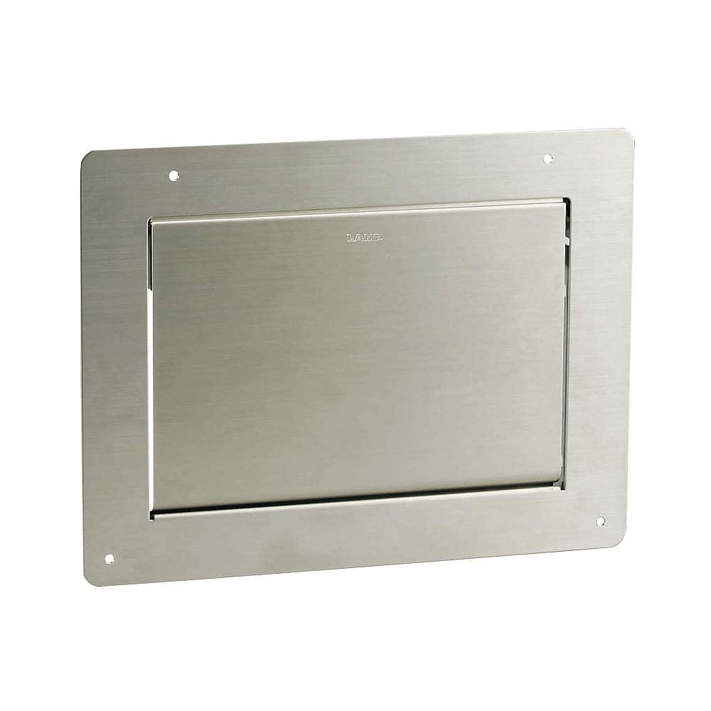 ステンレス ダンパー付屑入投入口 AZ-GD231-HL 蓋付 裏取付タイプ