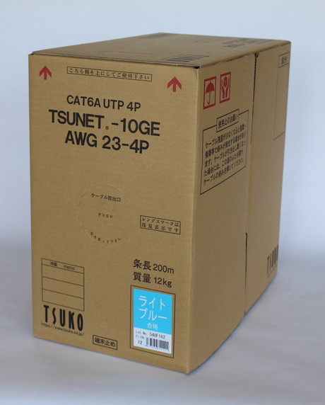 TSUNET-10GE AWG23-4P B: CAT6A UTPケーブル 青(580120460)｜GOYOU