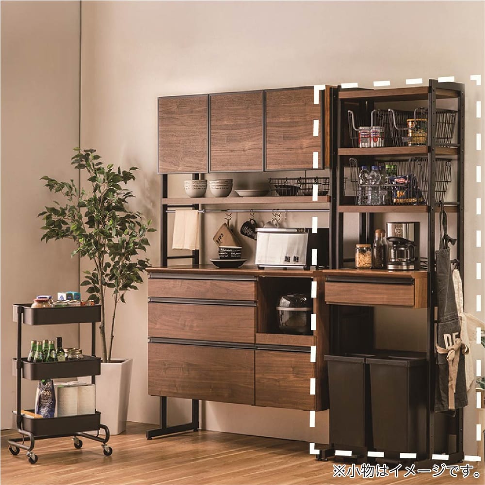 キッチンボード スパイス60ダスト ウォールナット [幅60cm](幅60cm