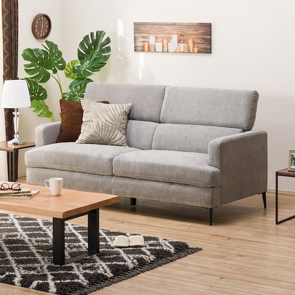 【新品・送料無料】ソファベッド　シーザリオ　ＧＹ セパレートタイプソファベッド 布張りタイプ (GC232 GY) | ニトリ