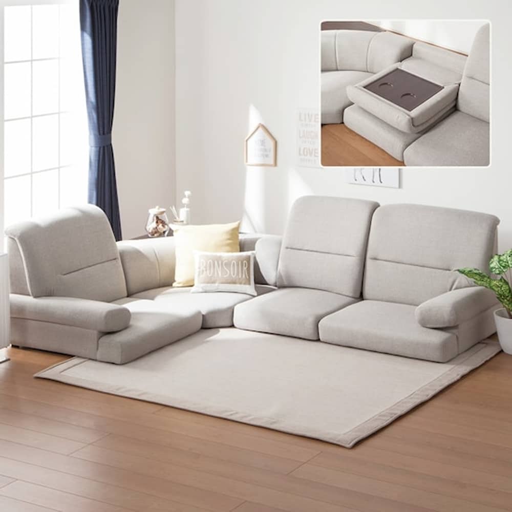 CASSINA IXC. ベージュ コーナーソファ BRIDGE sofa（ブリッジ ソファ）IXC | カッシーナ・イクスシー